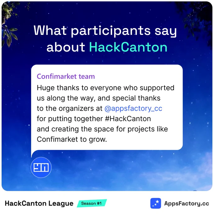 Confimarket HackCanton recap
