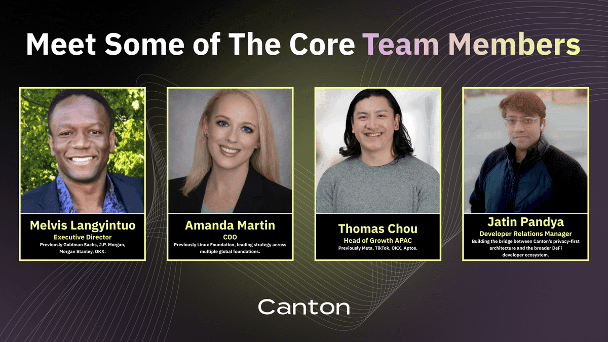 Canton Foundation core team members graphic