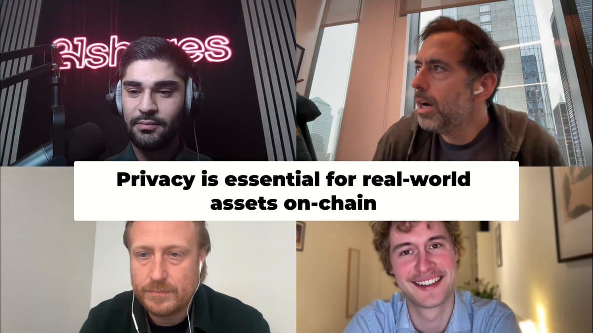 Yuval Rooz explains native RWA representation and privacy
