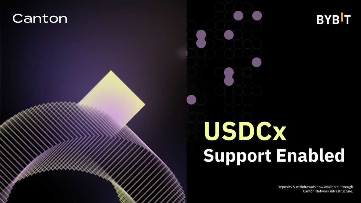 Bybit USDCx support announcement