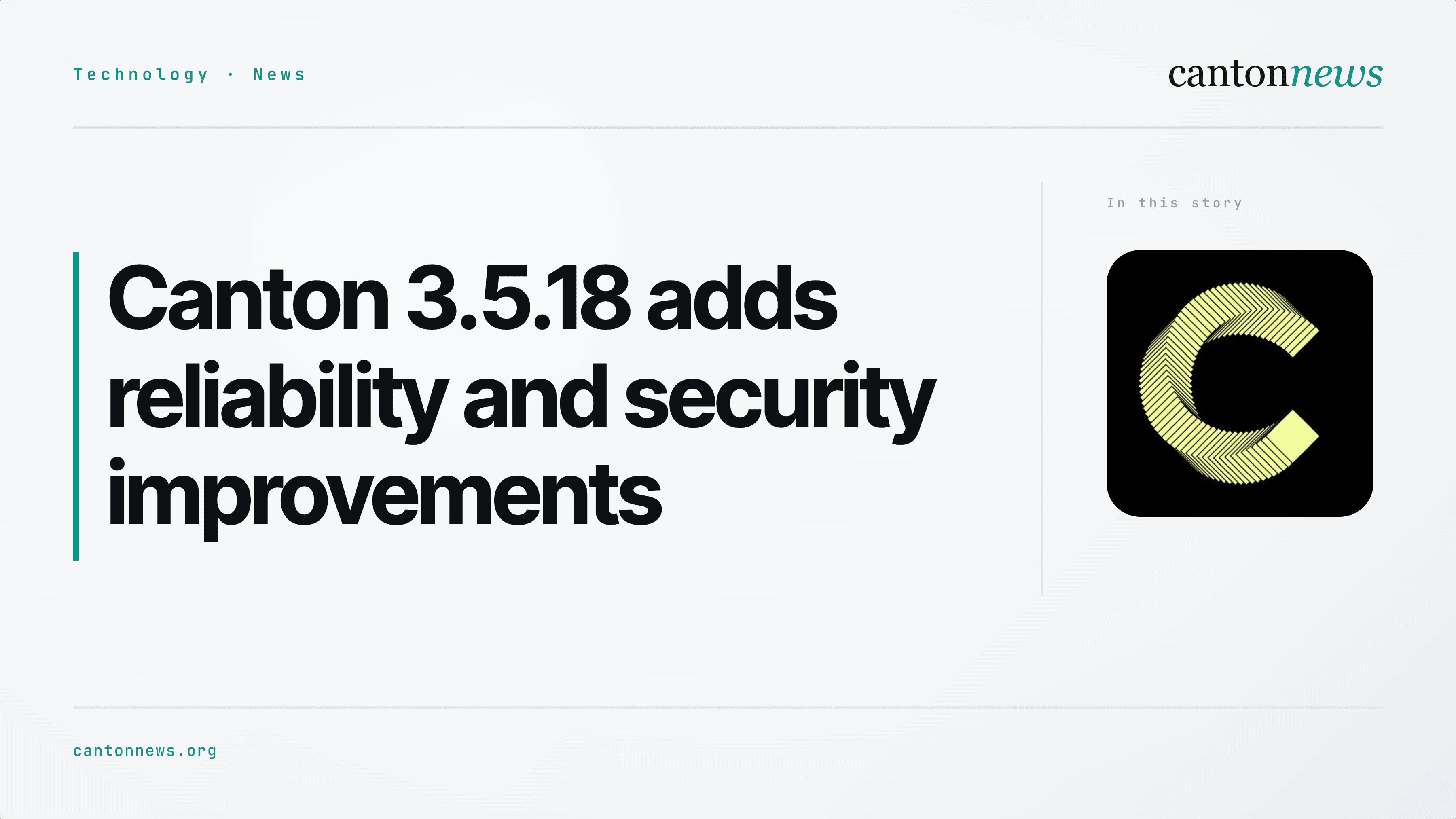 Canton 3.5.18 adds reliability fixes and a security update