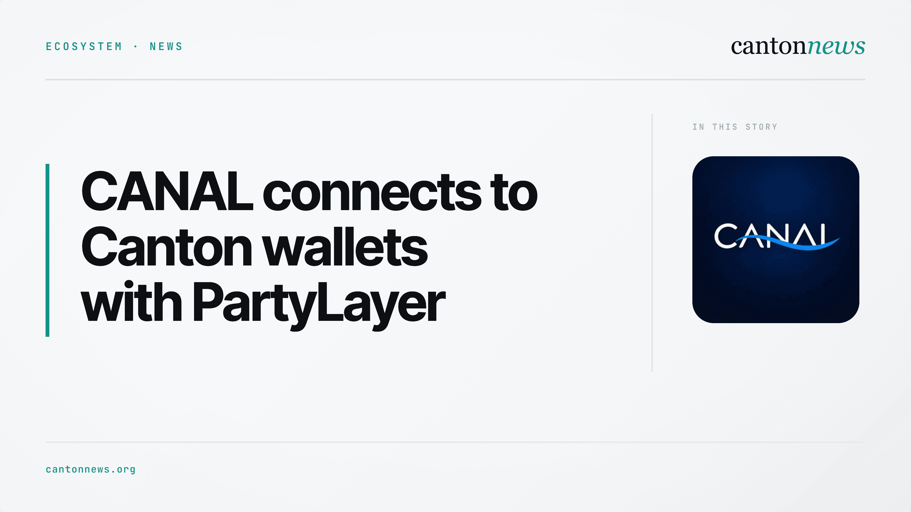 CANAL adds PartyLayer wallet connectivity on Canton