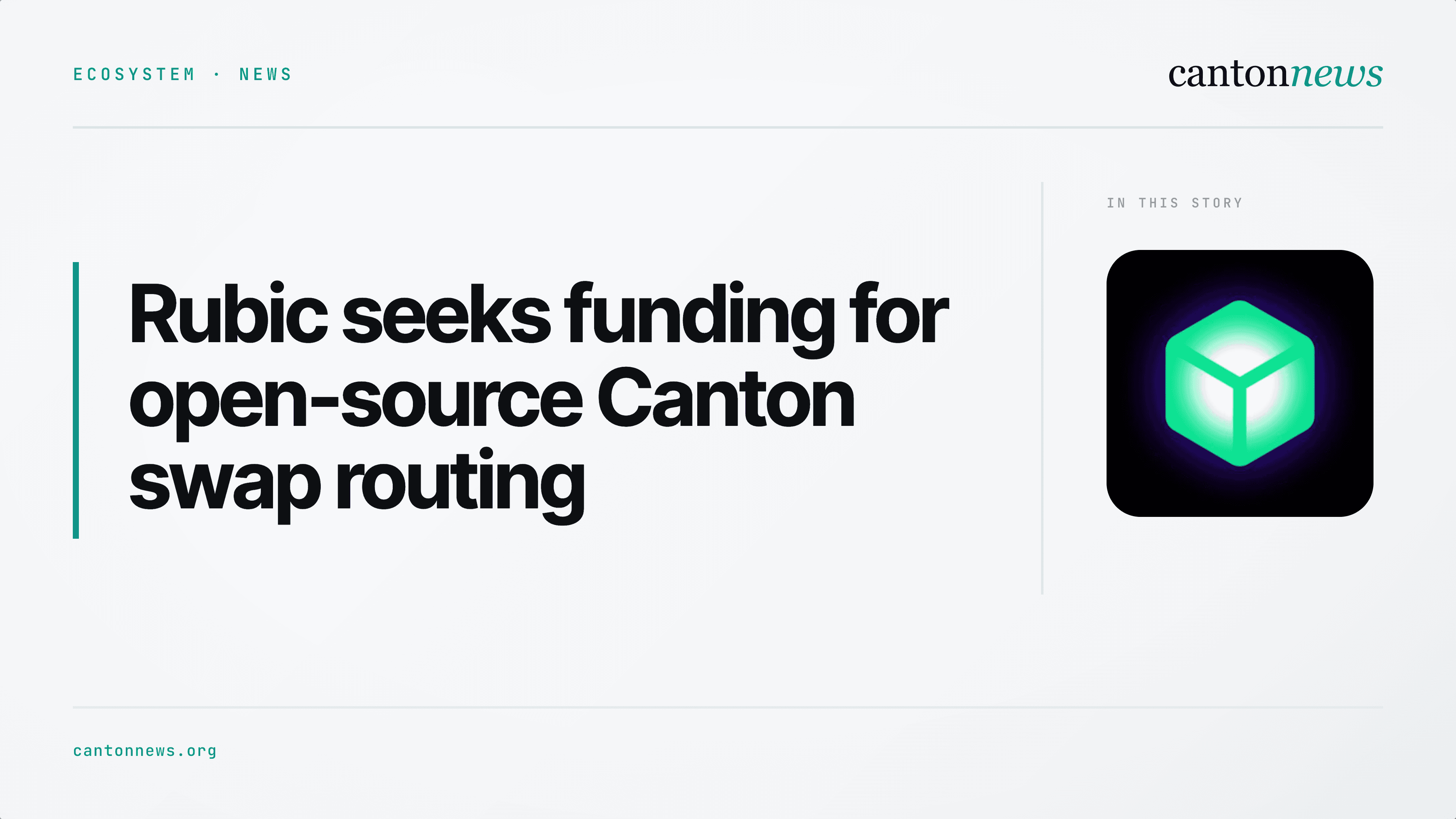 Rubic seeks 2.7 million CC for Canton swap-routing tools