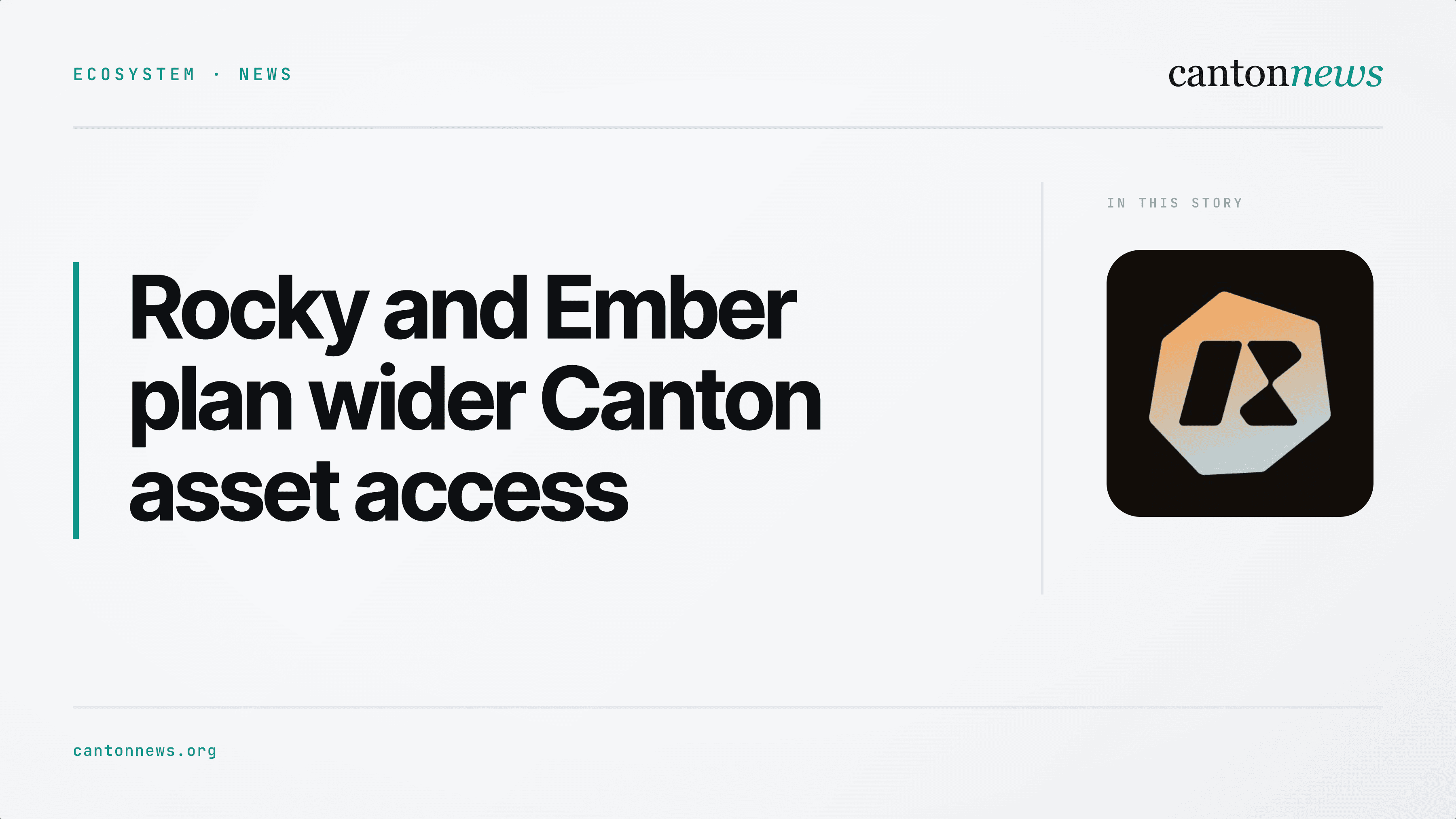 Rocky and Ember plan wider access to tokenized assets on Canton