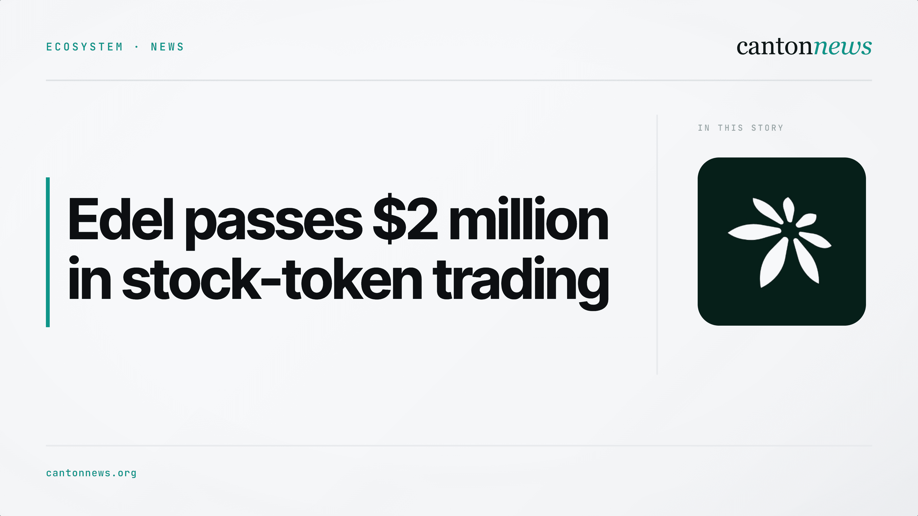 Edel passes $2 million in stock-token trading as staking plans take shape