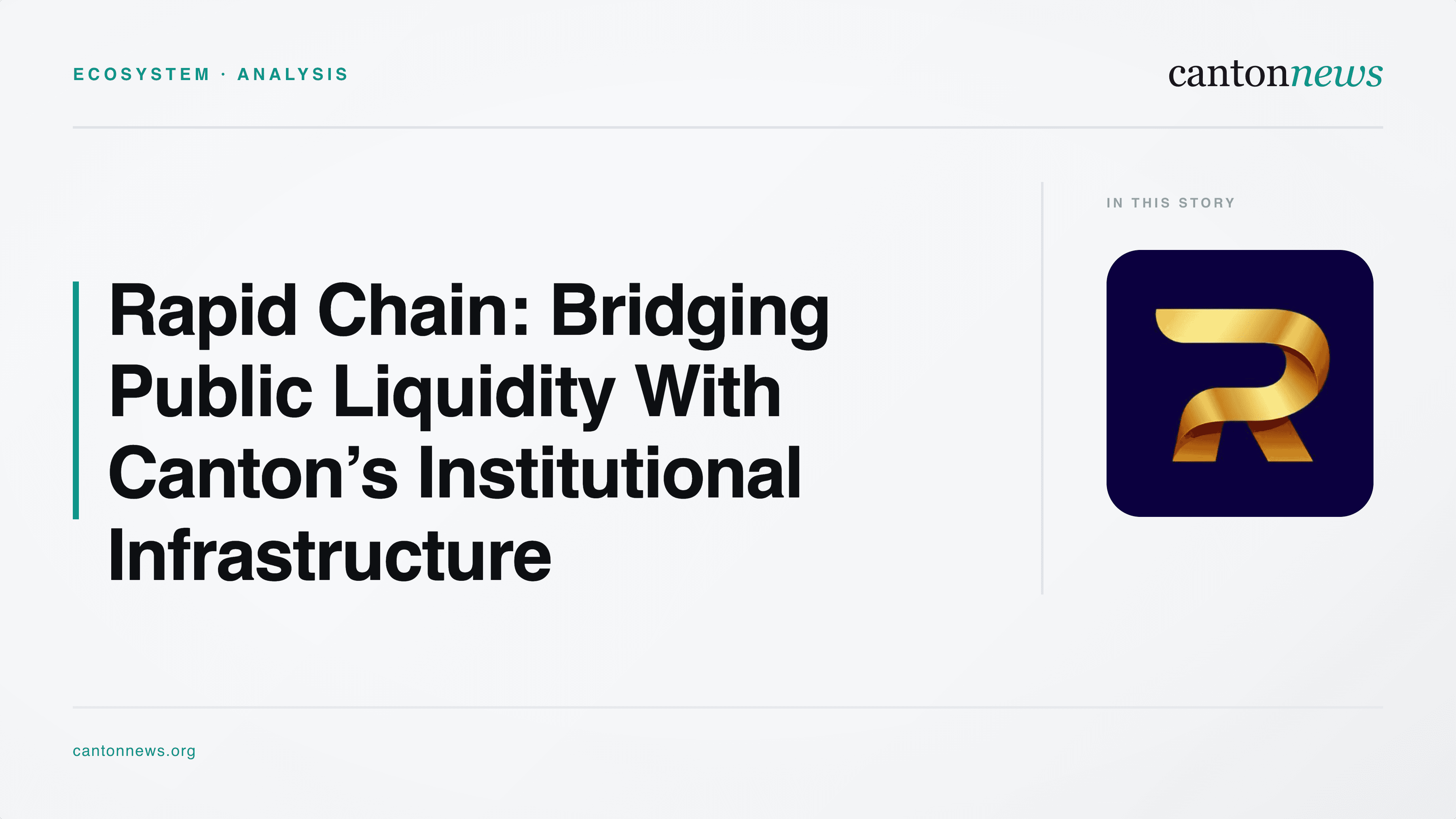 Rapid Chain Aims to Bridge EVM Liquidity and Canton Infrastructure