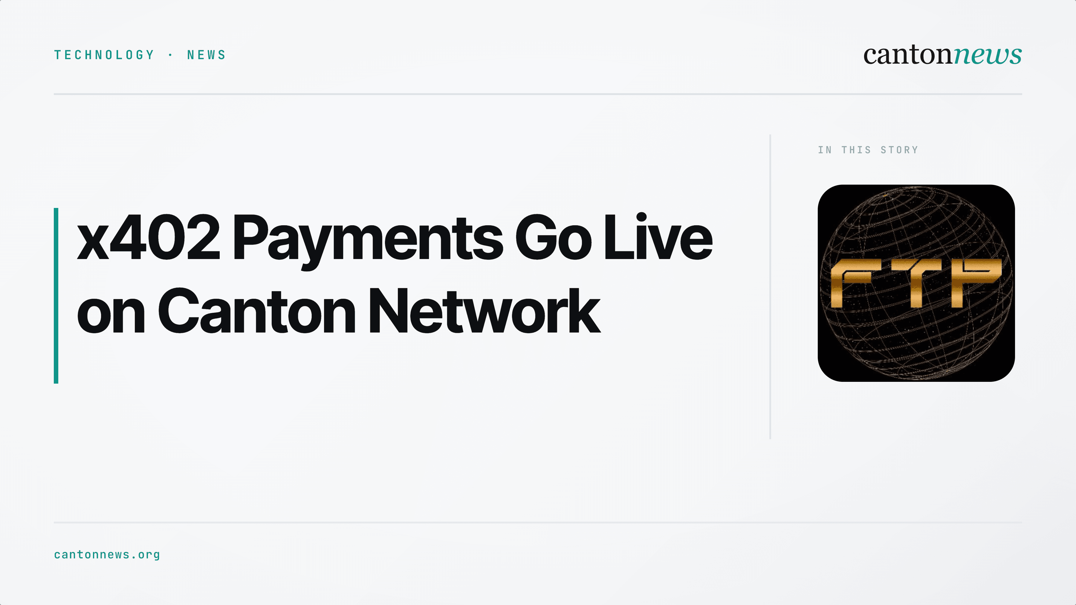x402 Payments Go Live on Canton Network
