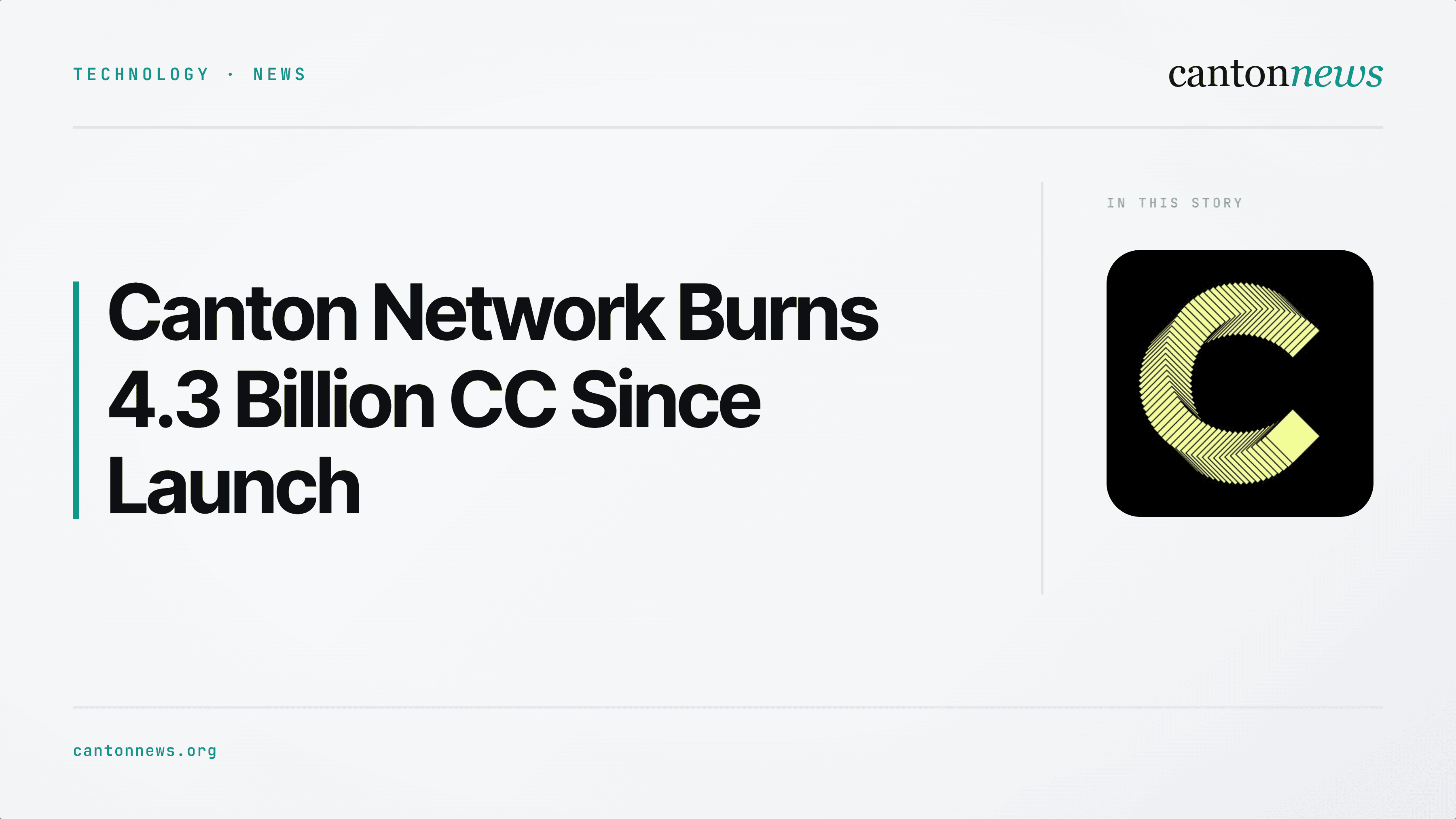 Canton Network Has Burned 4.3 Billion Canton Coin Since Launch