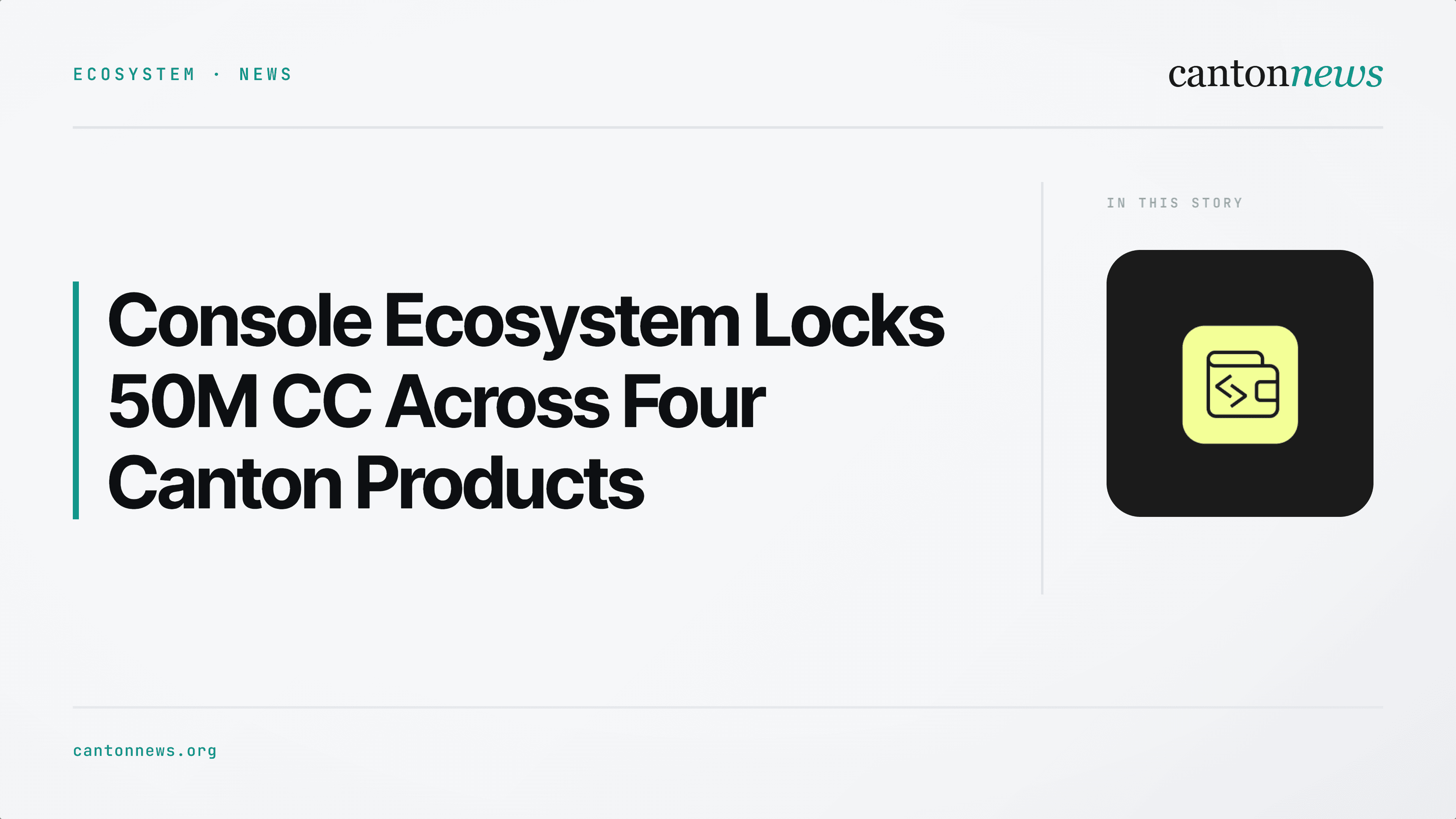 Console Ecosystem Locks 50 Million CC Under CIP-0116 Featured App Requirements