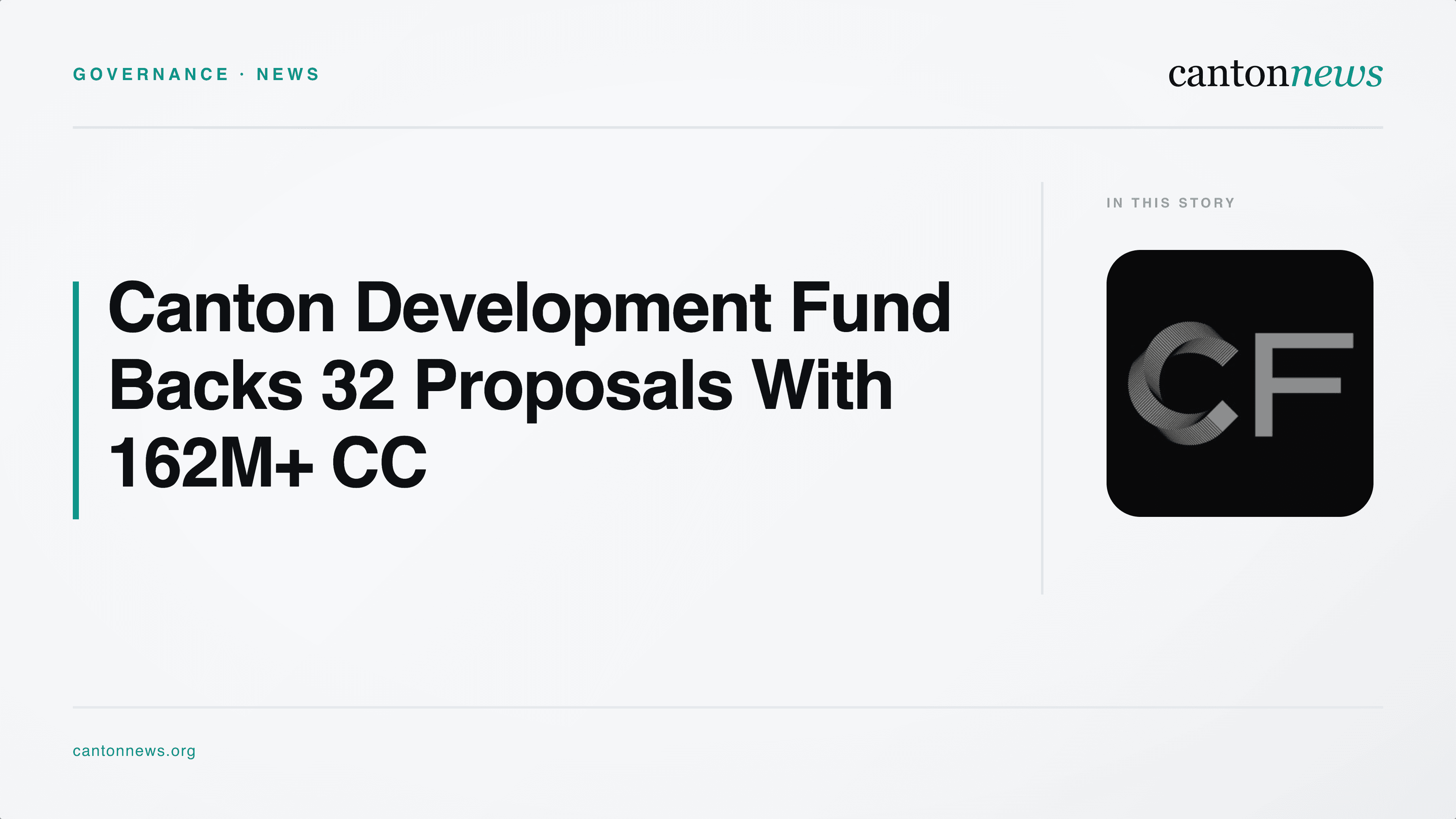 Canton Development Fund Allocates More Than 162 Million CC Across 32 Proposals