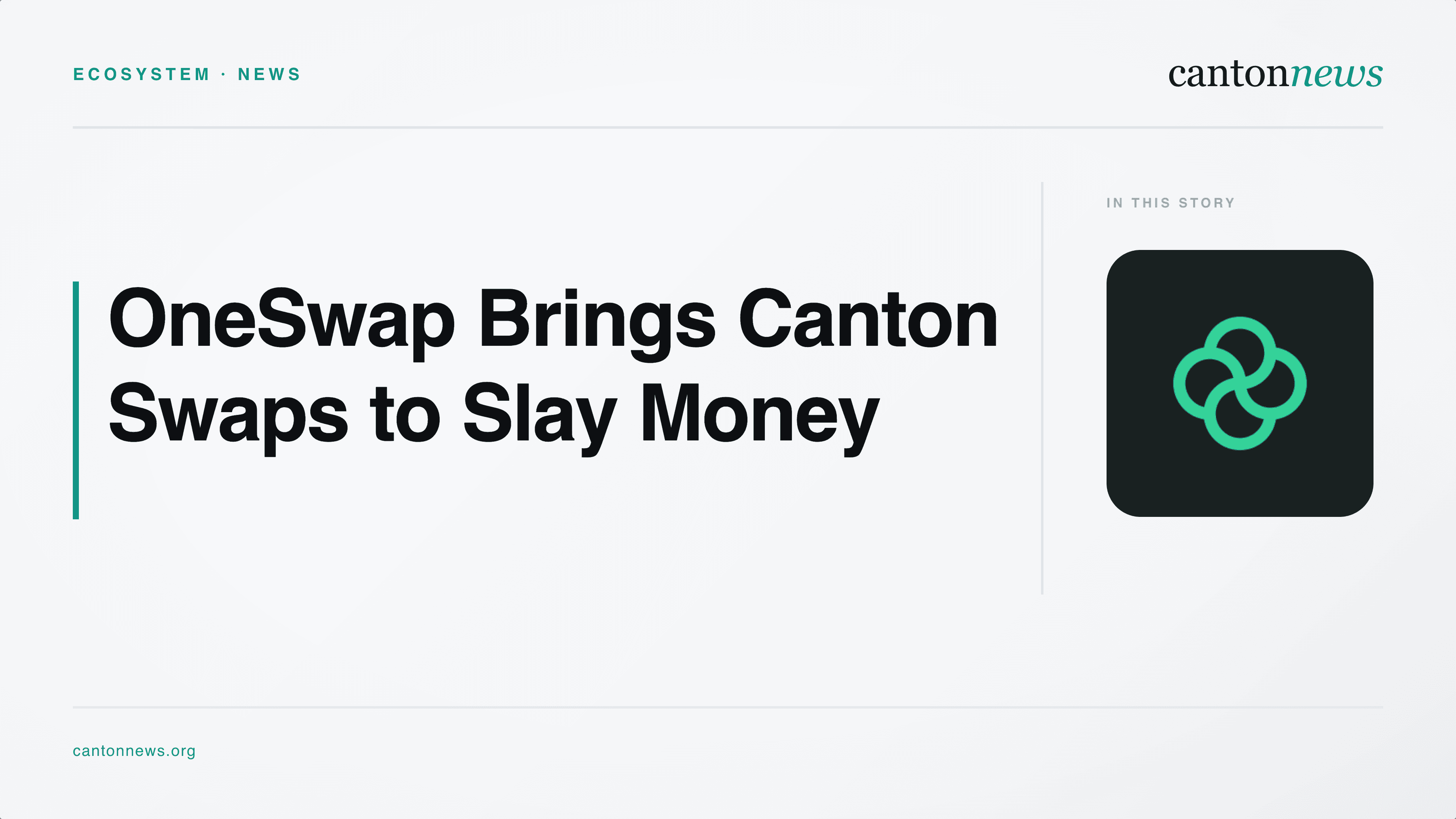 OneSwap goes live inside Slay Money