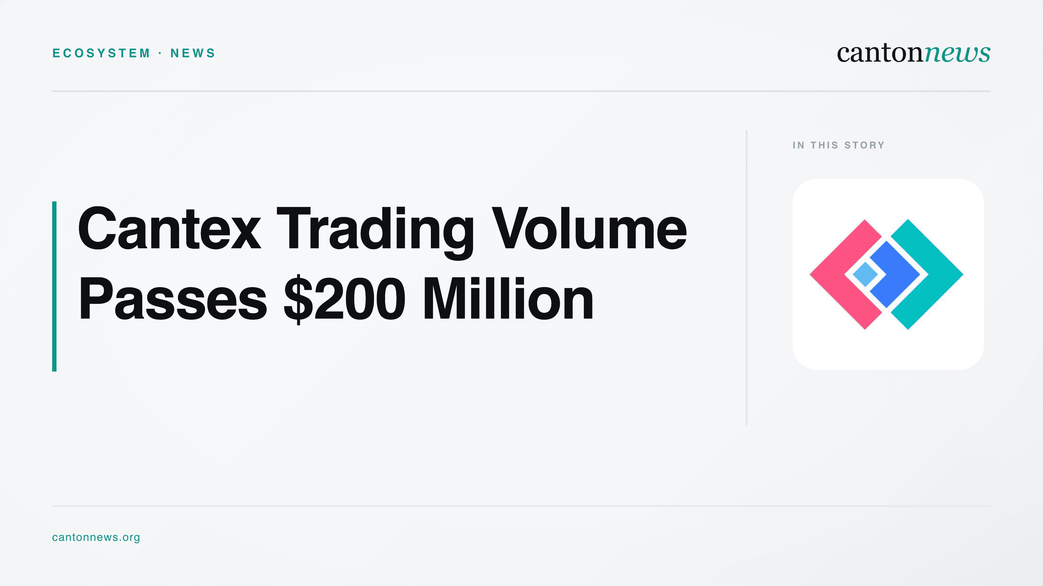 Cantex Trading Volume Passes $200 Million