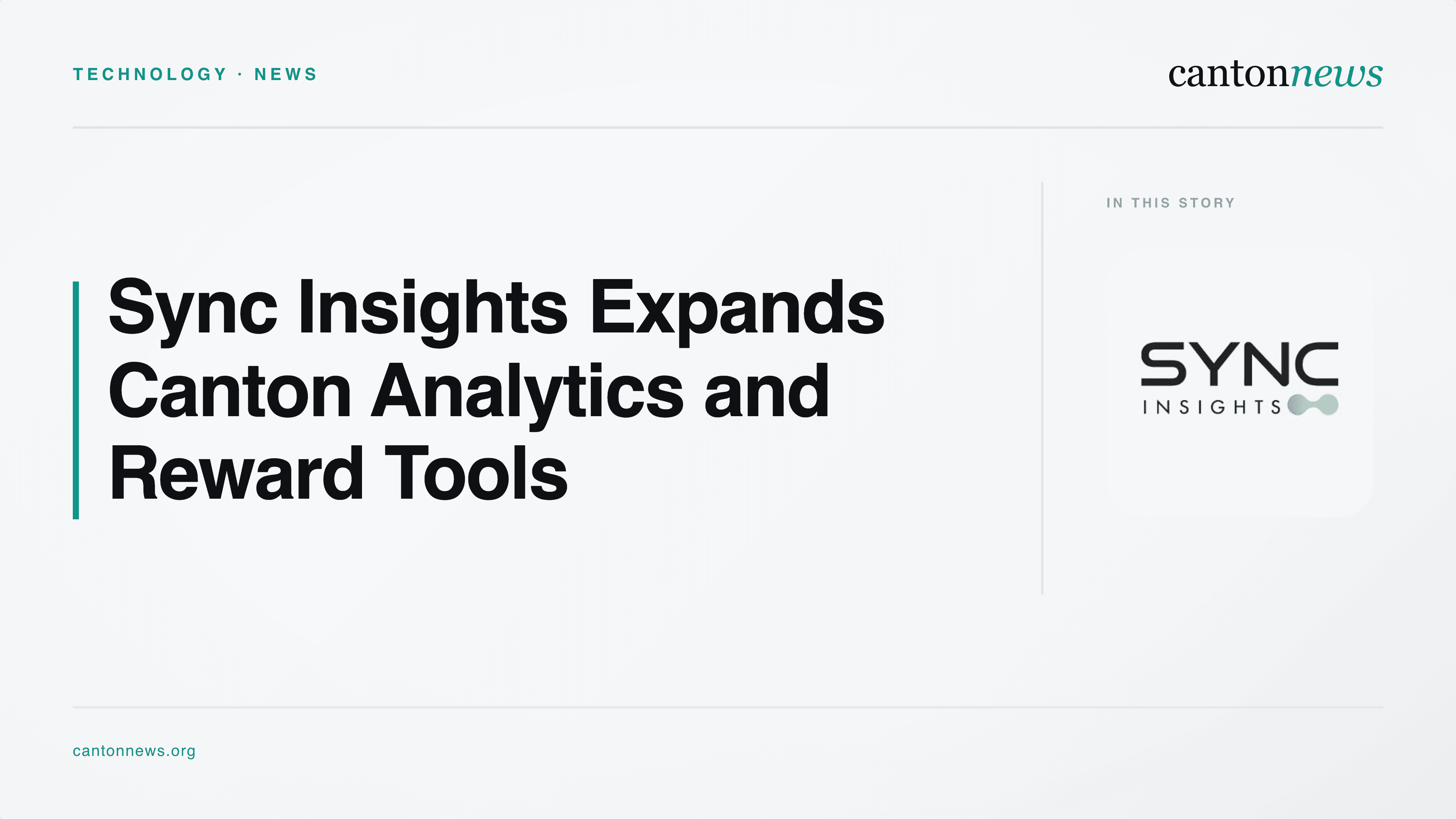Sync Insights Launches Expanded Canton Analytics App