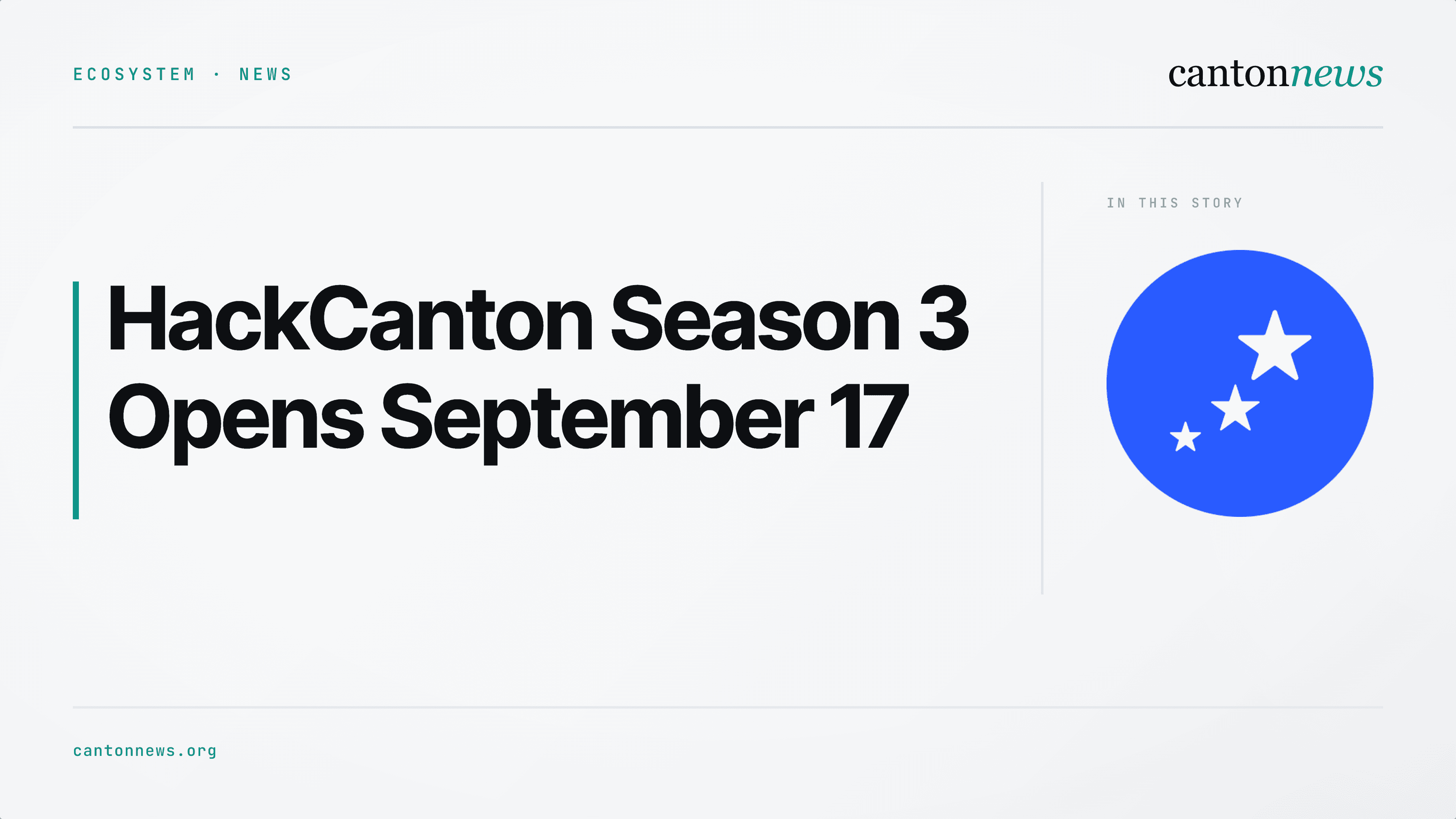 HackCanton Season 3 Sets September 17 Start and October 21 Final