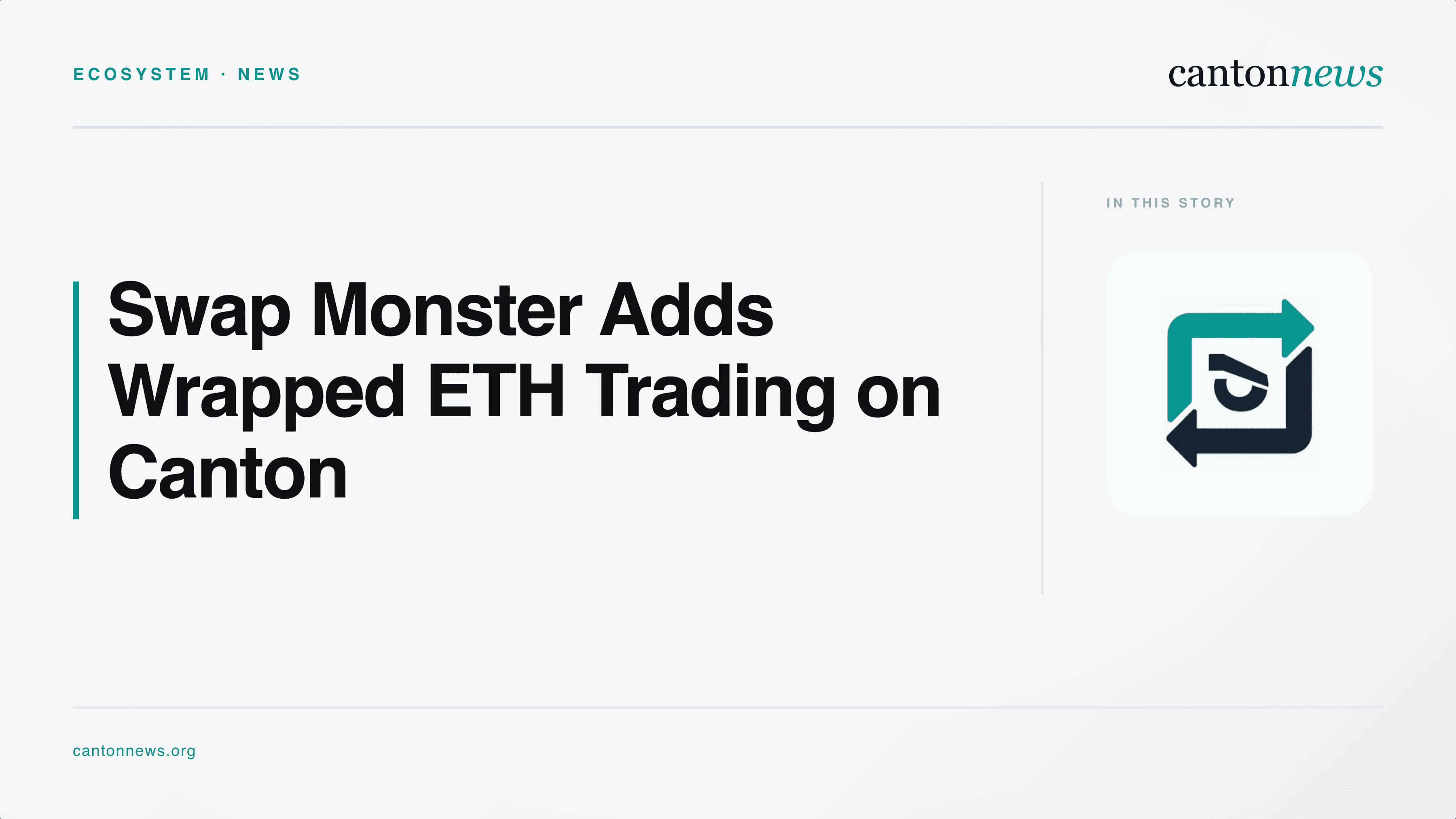 Swap Monster Adds cETH Trading on Canton
