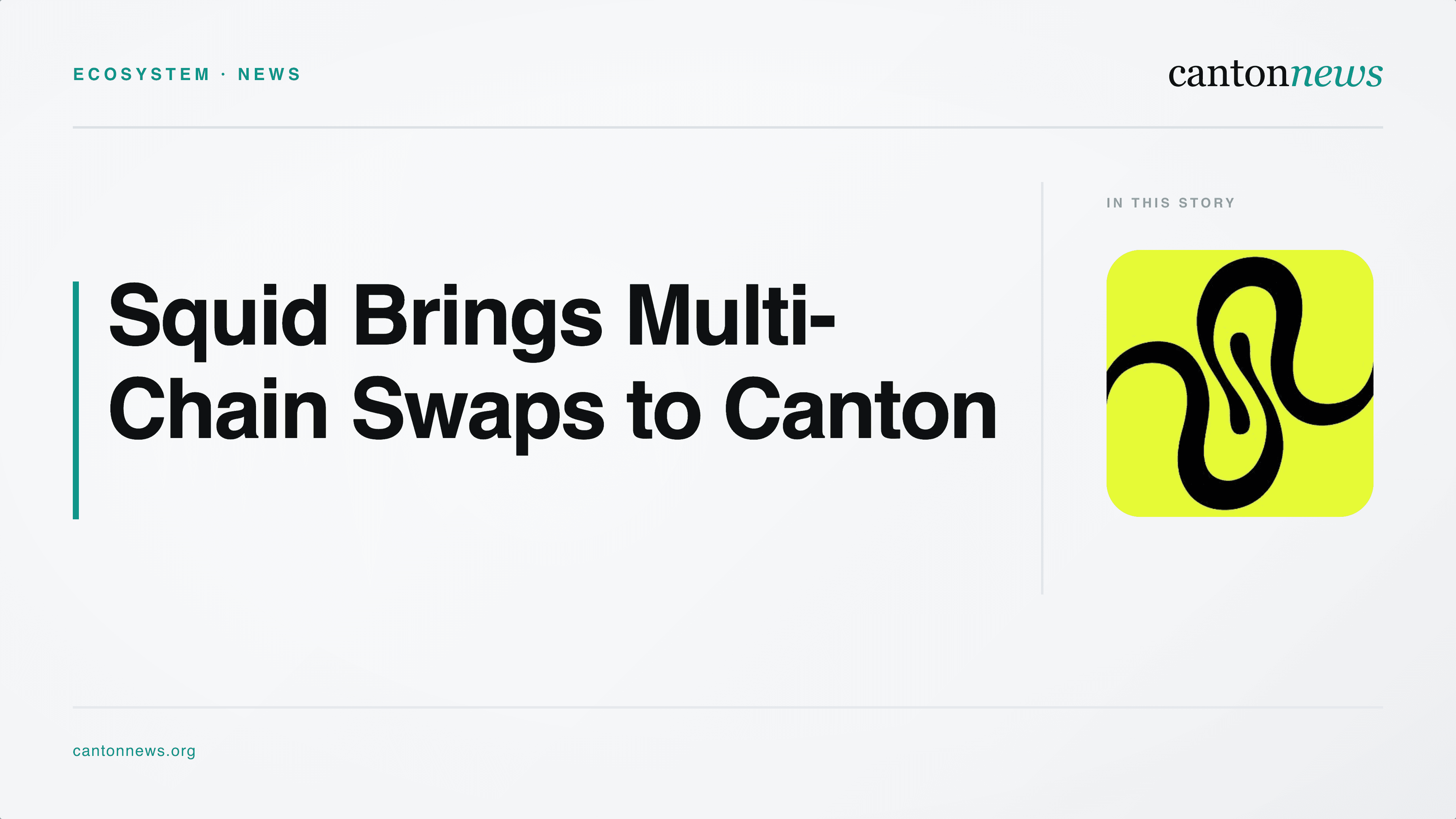 Squid Intents Launches Multi-Chain Swaps for Canton