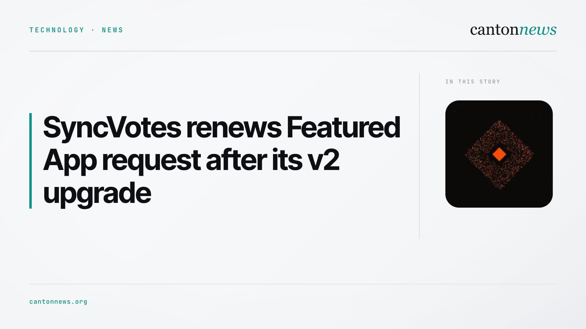 SyncVotes renews Featured App request after its v2 upgrade