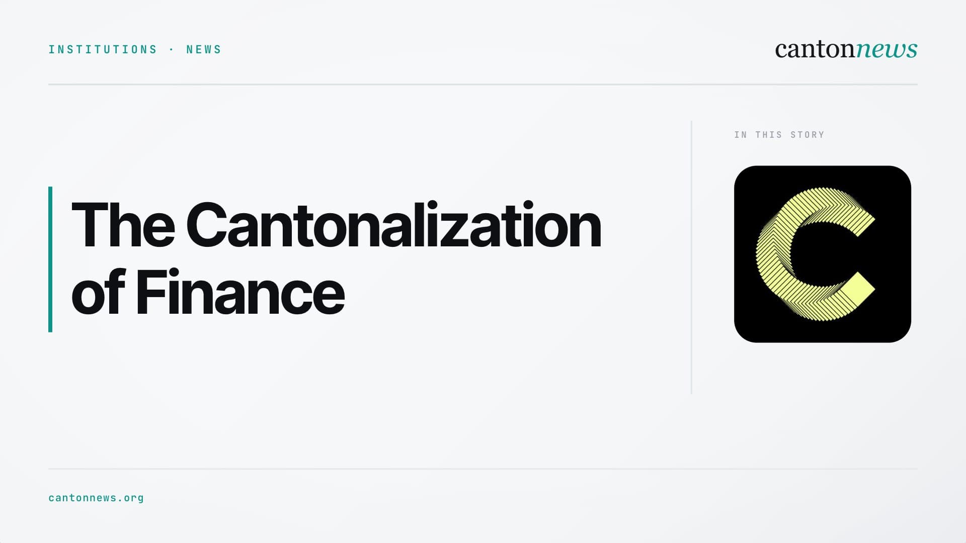 The Cantonalization of Finance