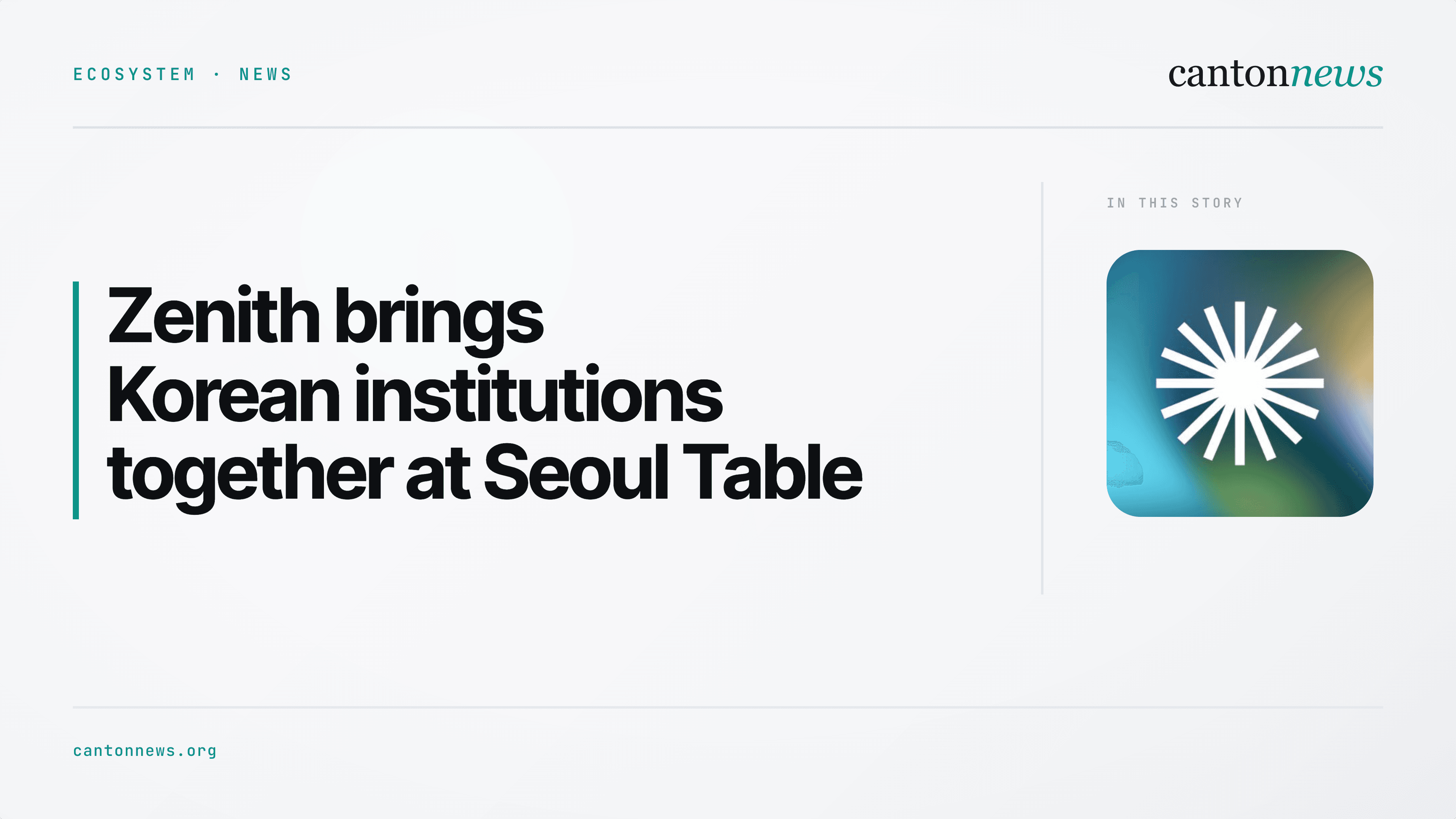 Zenith brings Korean institutions together at Seoul Table
