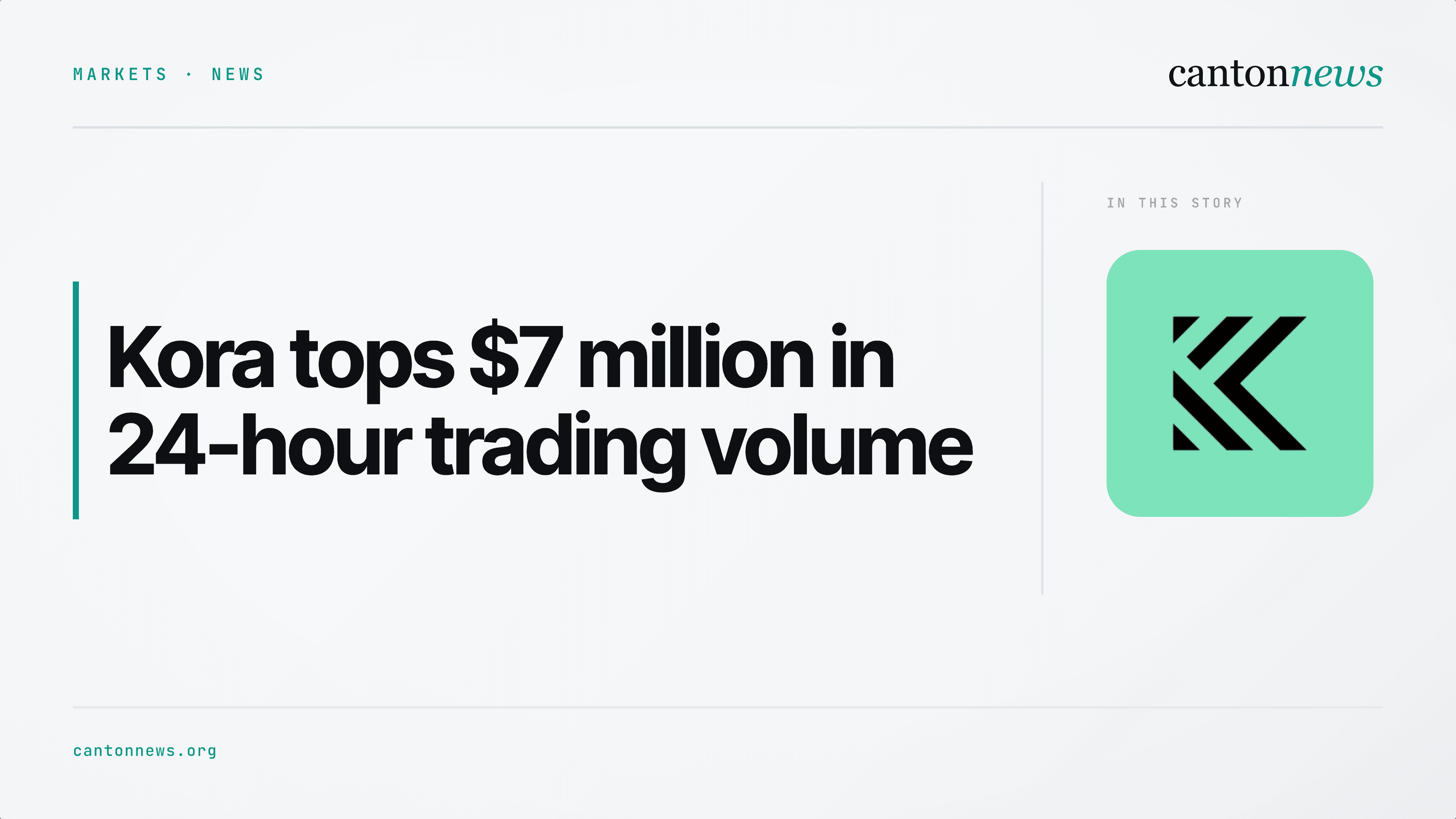 Kora tops $7 million in 24-hour trading volume