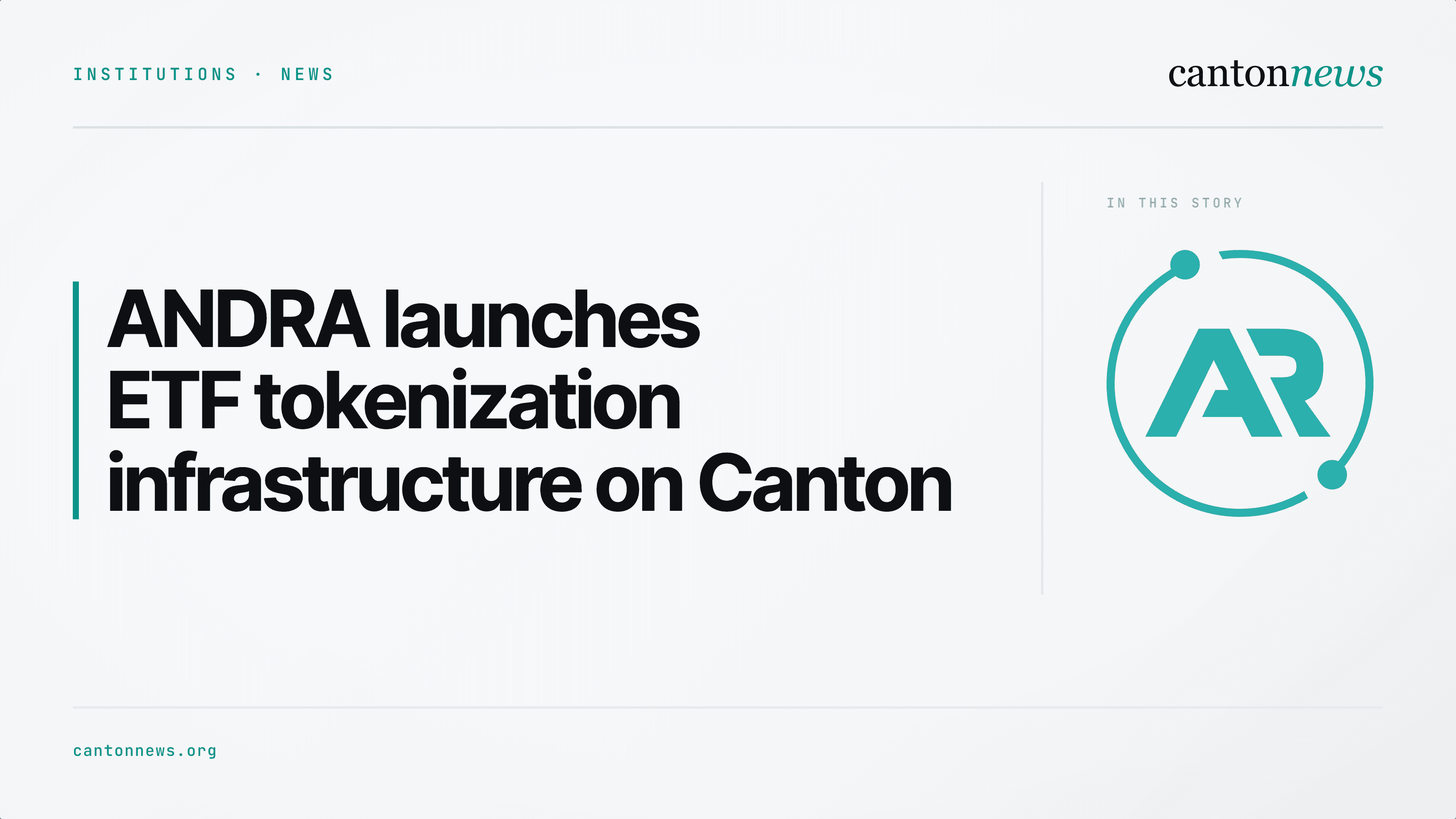 ANDRA launches ETF tokenization infrastructure on Canton
