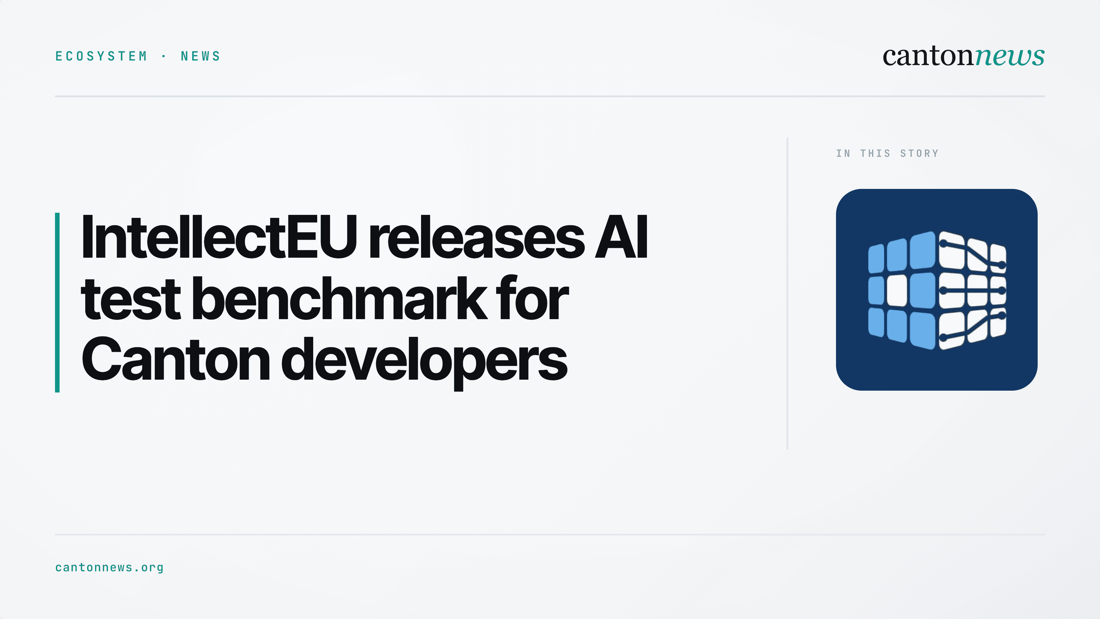 IntellectEU releases AI test benchmark for Canton developers