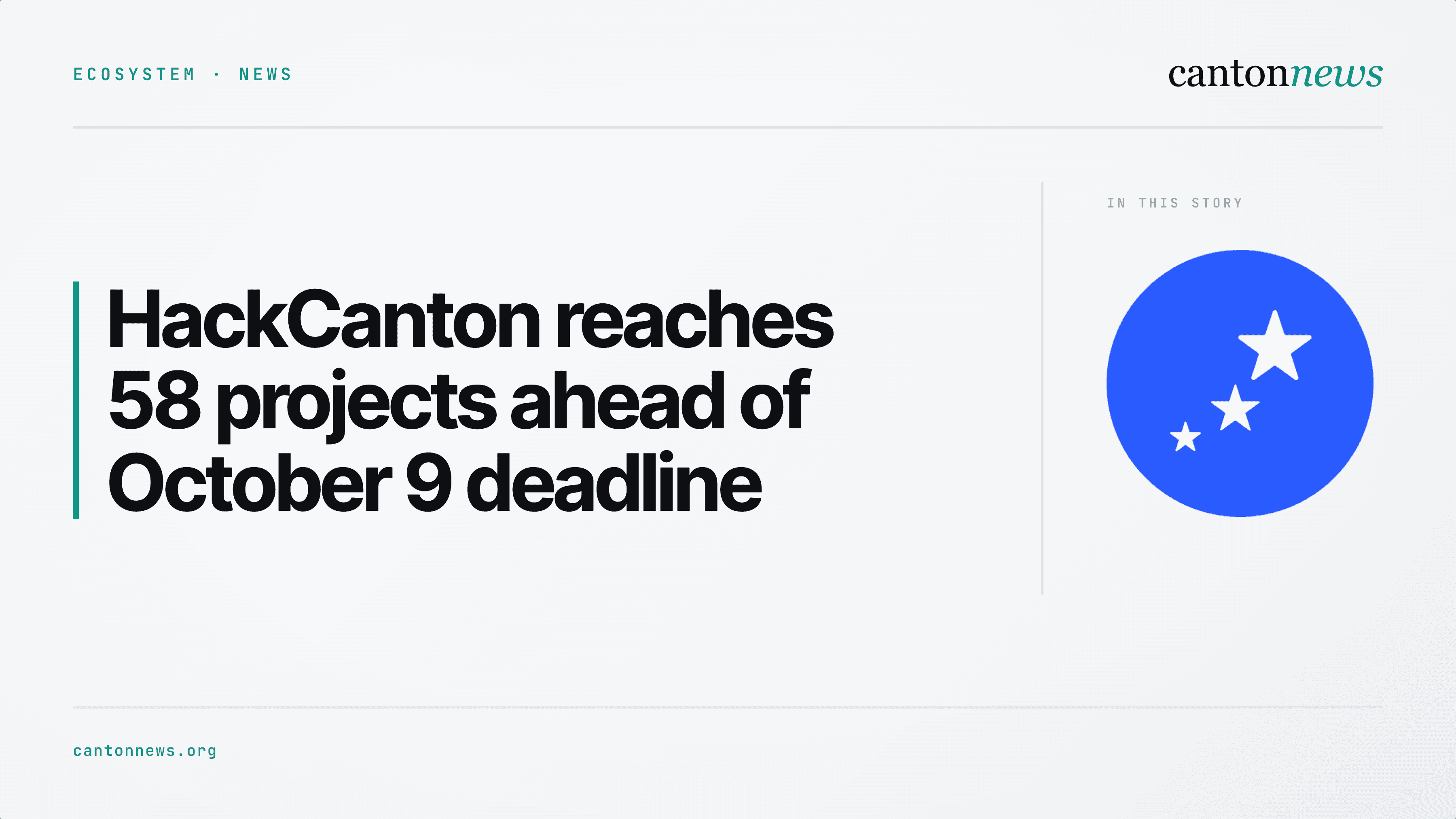 HackCanton reaches 58 projects ahead of October 9 deadline