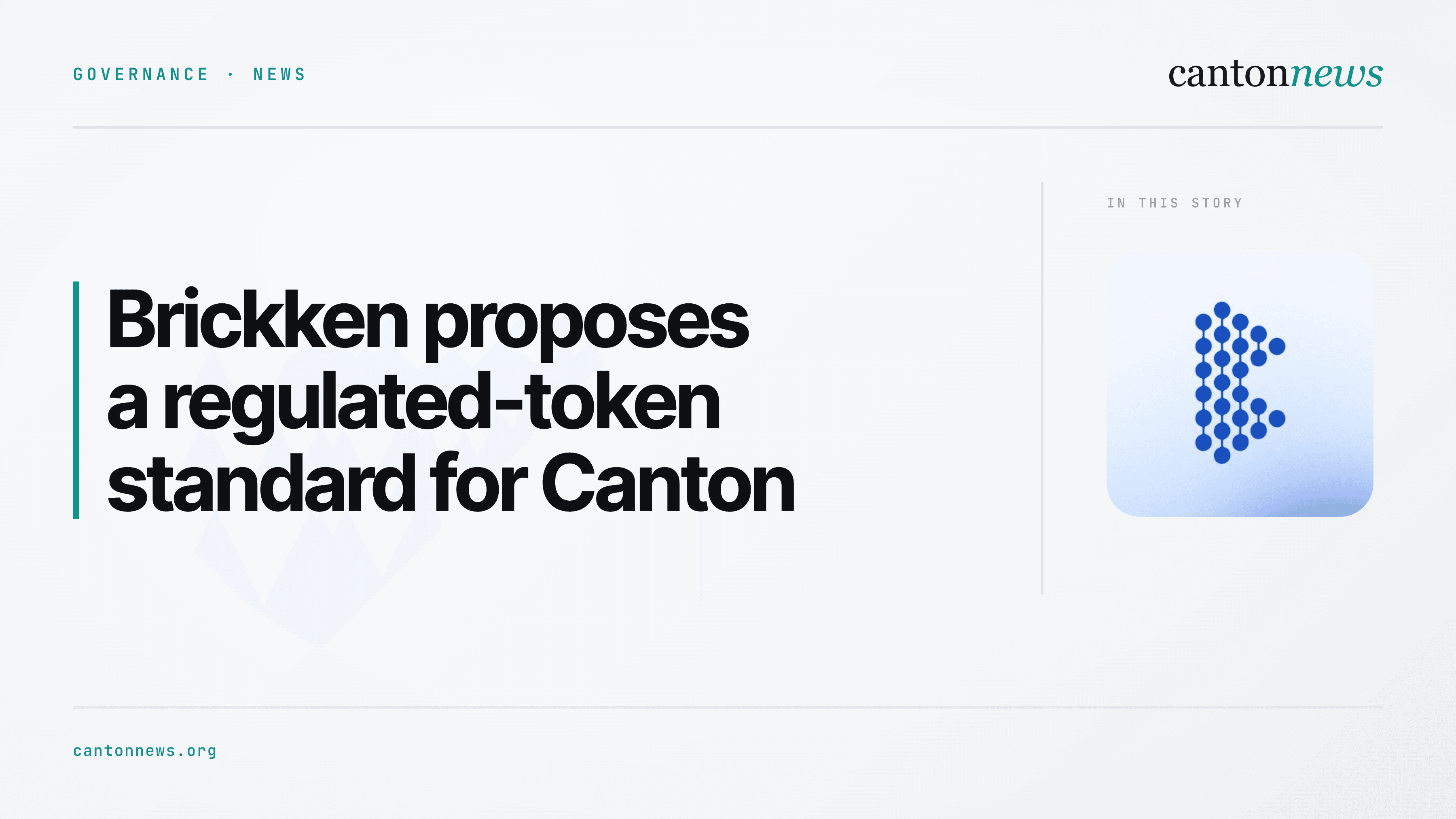 Brickken seeks Canton funding for a regulated-token standard