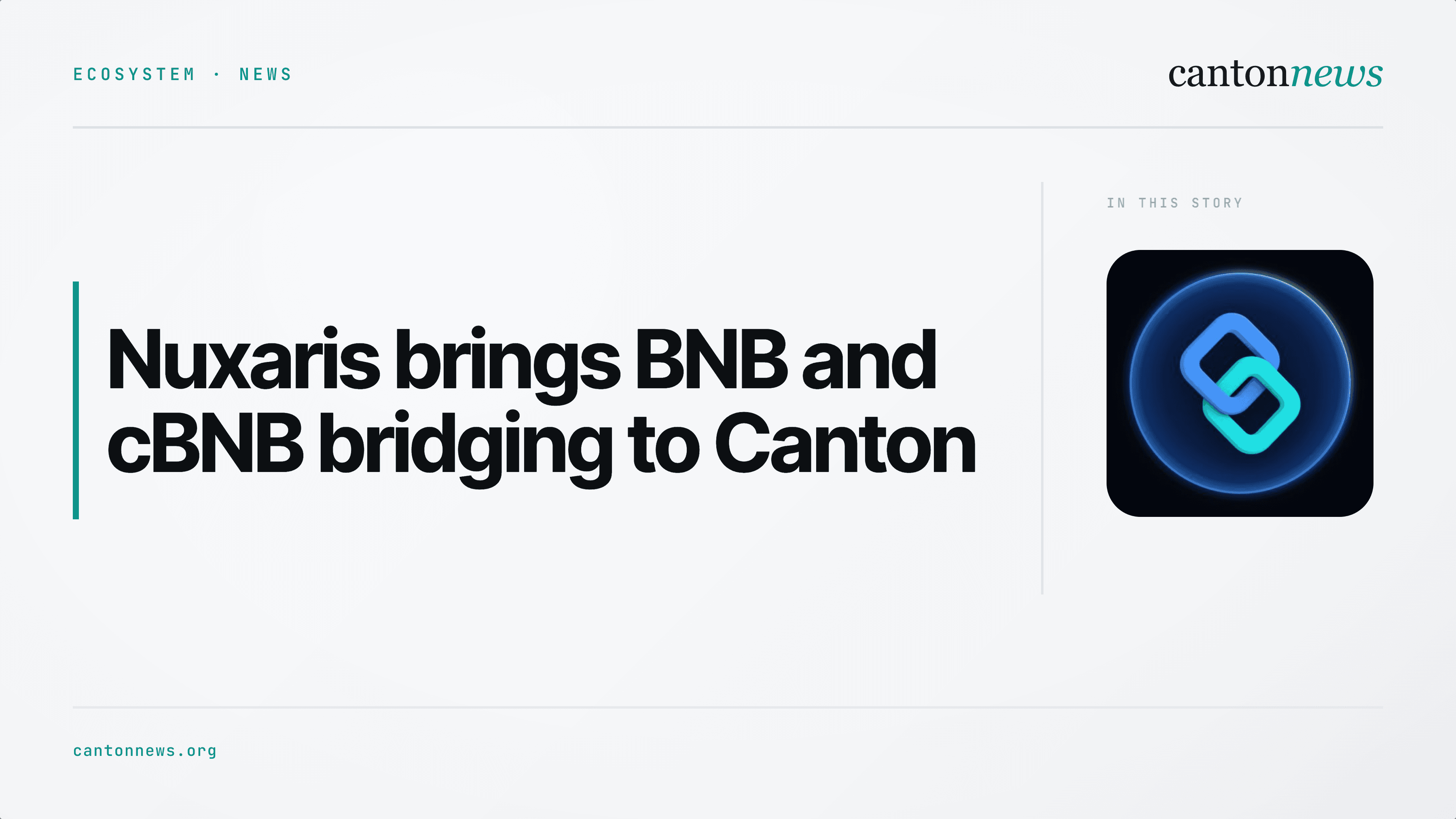 Nuxaris launches BNB bridging and cBNB swaps on Canton