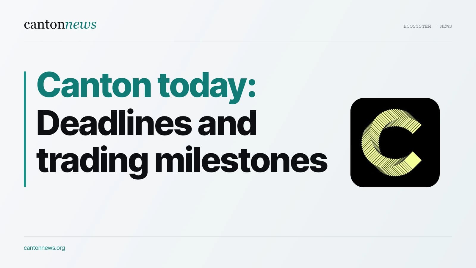 Canton today: Alpend’s October 20 deadline, Kora’s $150 million milestone and six more updates