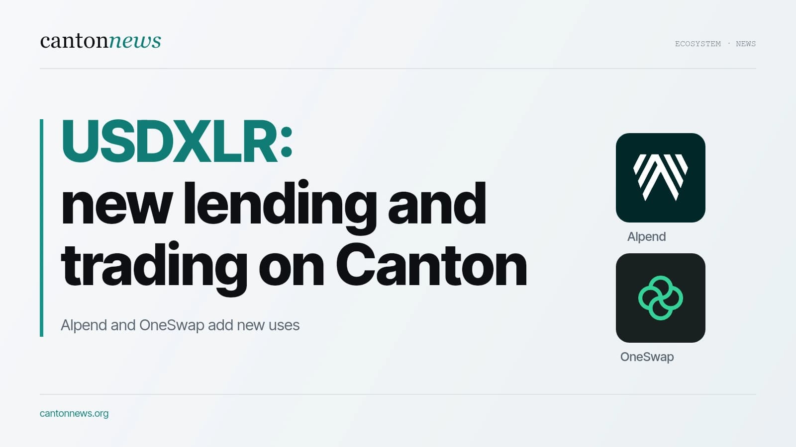 USDXLR expands stablecoin lending and trading on Canton
