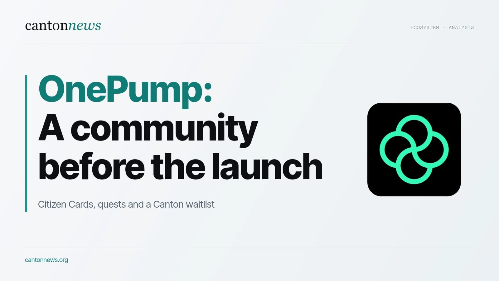 OnePump’s Citizen Cards: what collectible communities could bring to Canton