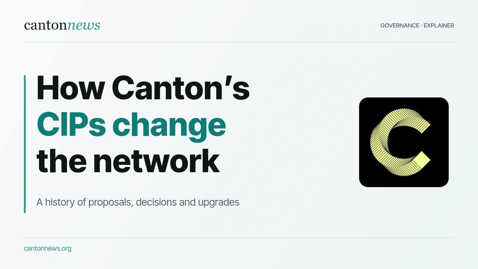 Canton’s CIPs explained: the upgrades that keep the network evolving