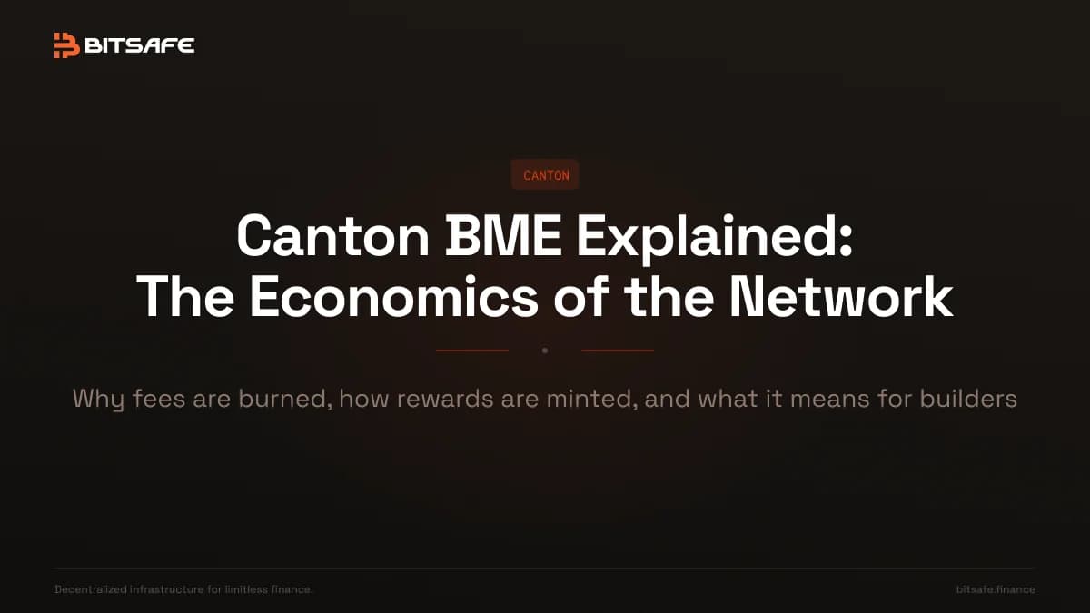 Burn Mint Equilibrium On Canton: Fees, Burns, And Rewards