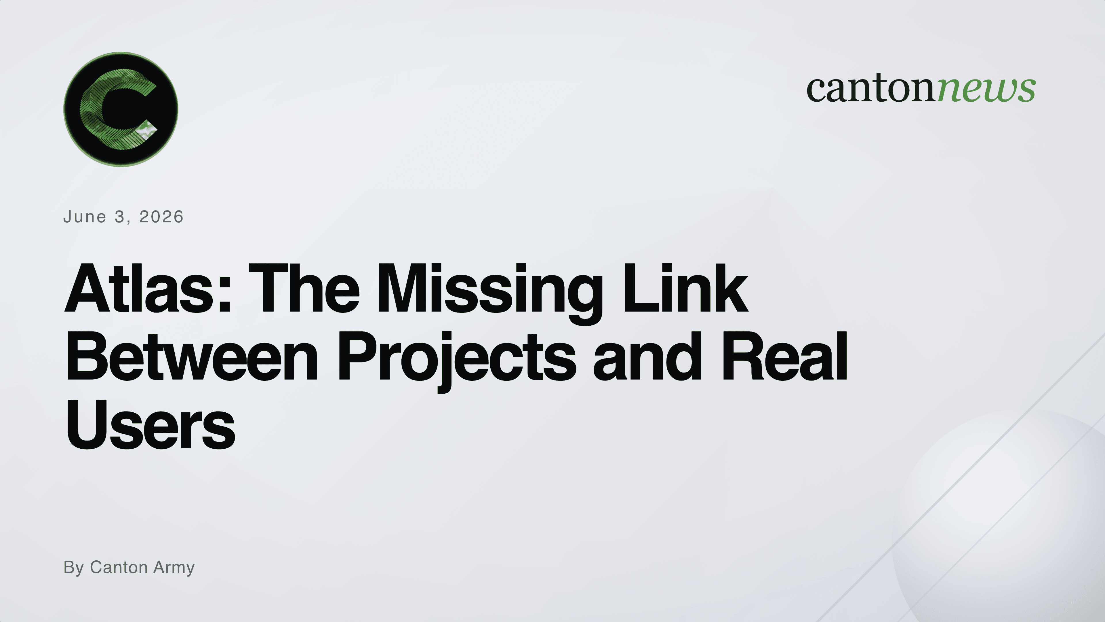 Atlas: The Missing Link Between Projects and Real Users