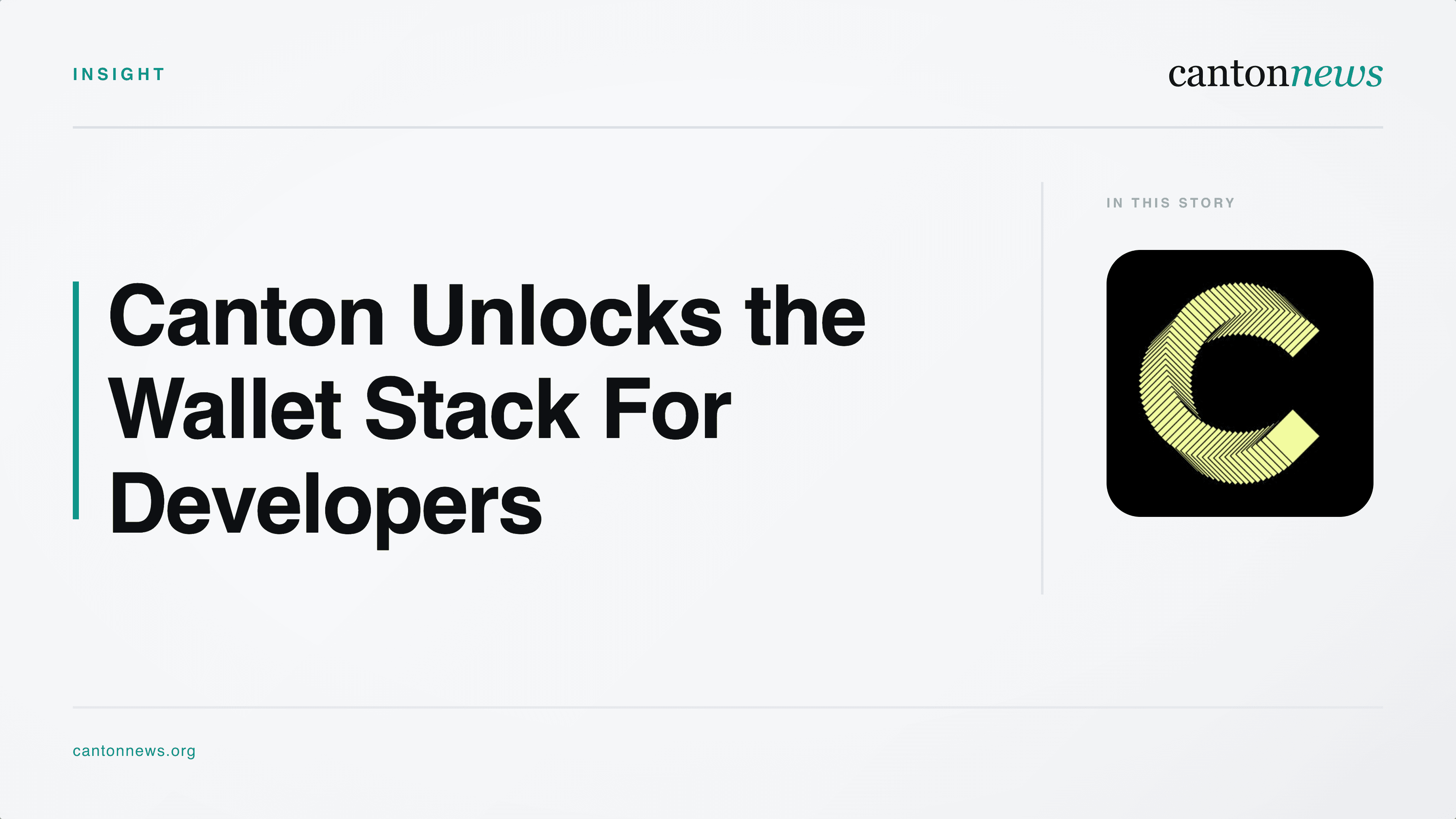 Canton Unlocks the Wallet Stack For Developers